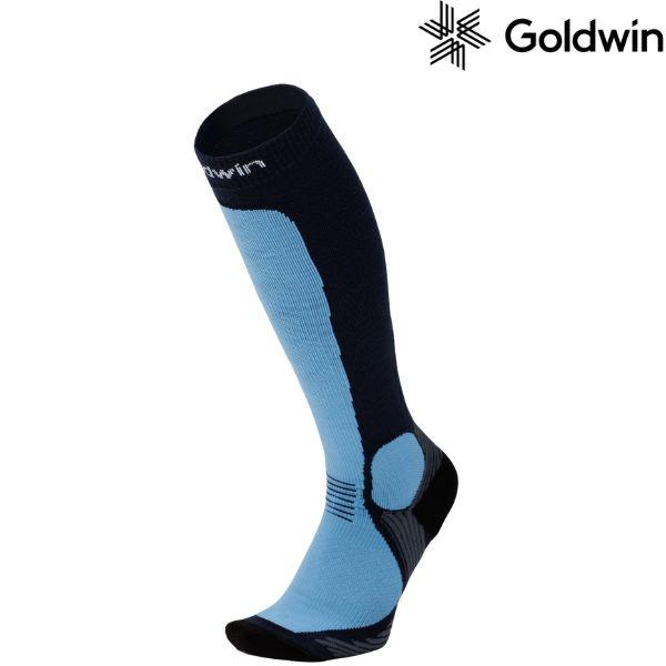 ゴールドウィン スキーソックス ウィンター サポート ハイソックス シースリーフィット ネイビー GOLDWIN Winter Support High Socks C3fit Navy GC20323 NA | GOLDWIN