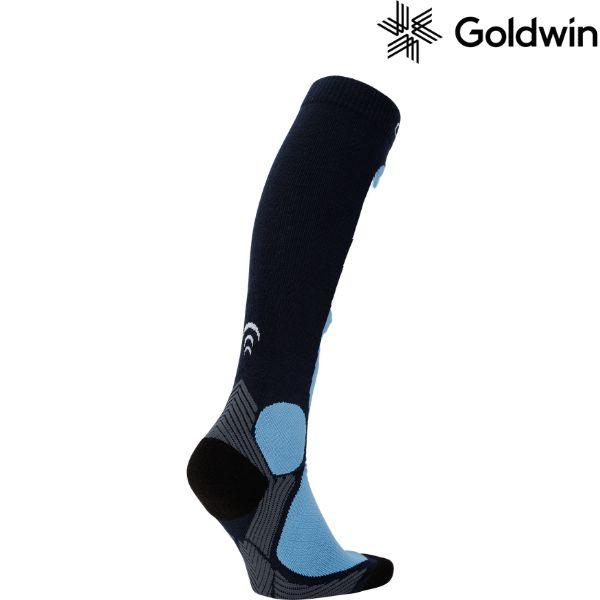 ゴールドウィン スキーソックス ウィンター サポート ハイソックス シースリーフィット ネイビー GOLDWIN Winter Support High Socks C3fit Navy GC20323 NA | GOLDWIN | 01