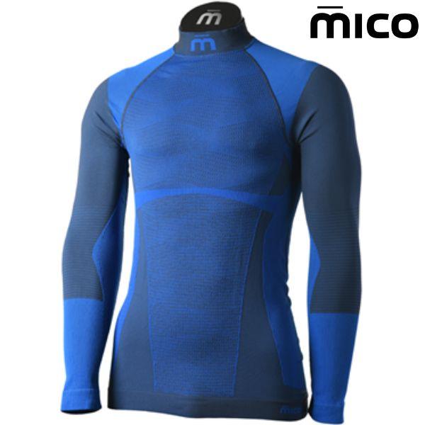 ミコ アンダーウエア セット セカンドスキン WARM CONTROL ベースレイヤー ブルー mico IN1851 CM1854 | REXXAM | 01