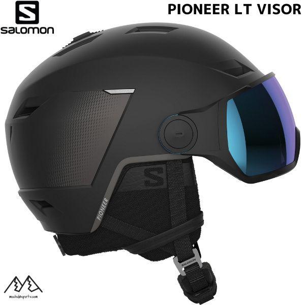 サロモン バイザーへルメット ブラック SALOMON PIONEER LT VISOR BLACK  L41199900｜msp-net