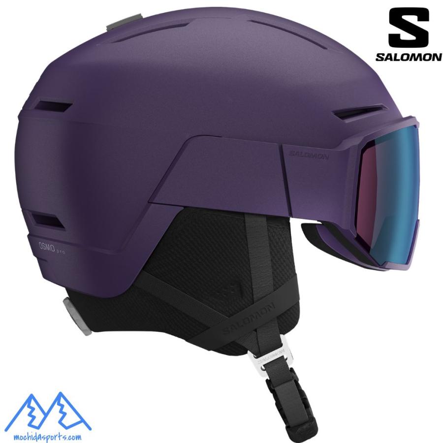 SALOMON バイザー付きヘルメット スキー・スノーボード SALOMON（サロモン） バイザーへルメット スキーヘルメット パープル