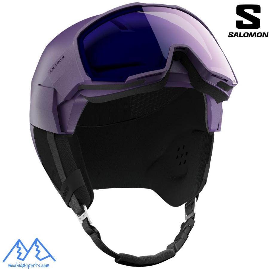 SALOMON（サロモン） バイザーへルメット スキーヘルメット パープル