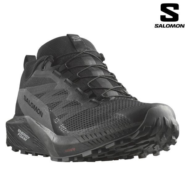 サロモン 防水 ゴアテックス トレイルランニング トレラン シューズ ブラック SALOMON SENSE RIDE 5 GTX black magnet black L47147200 | SALOMON