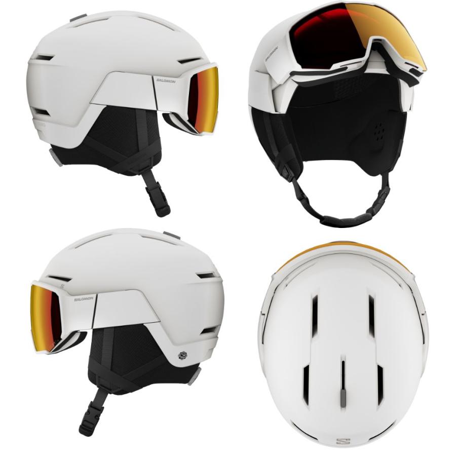 SALOMON（サロモン） バイザーへルメット スキーヘルメット ホワイト