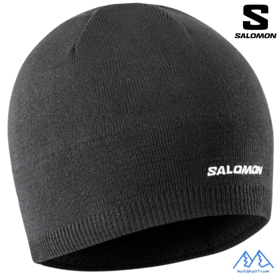 Salomon フライトビーニー SALOMON（サロモン） ビーニー ブラック SALOMON BEANIE DEEP BLACK