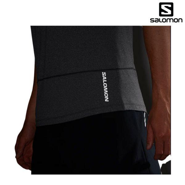 サロモン ランニングタンクトップ ノースリーブ ブラック SALOMON CROSS RUN TANK DEEP BLACK LC2051200 | SALOMON | 02