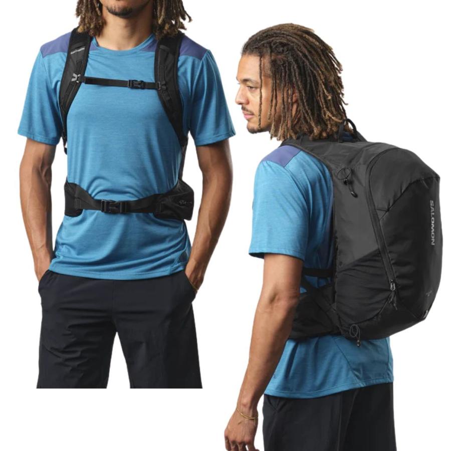 サロモン バックパック ハイキングバッグ 20L ブラック SALOMON TRAILBLAZER 20 BLACK / ALLOY LC2182600 | SALOMON | 03