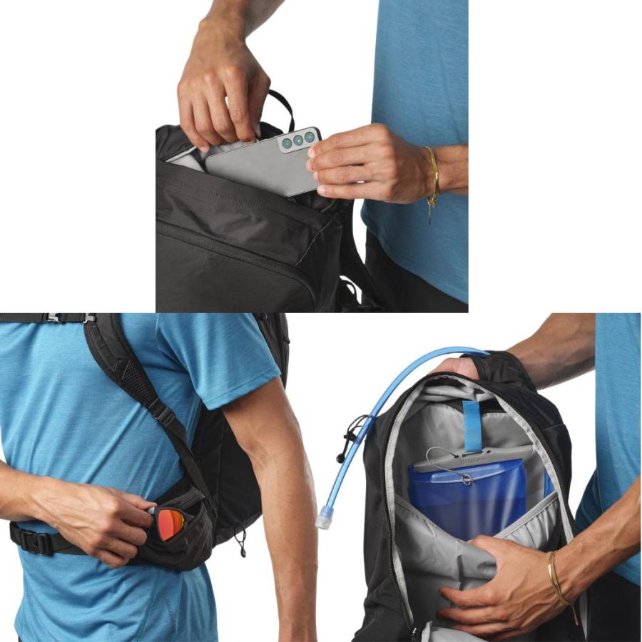 サロモン バックパック ハイキングバッグ 20L ブラック SALOMON TRAILBLAZER 20 BLACK / ALLOY LC2182600 | SALOMON | 04