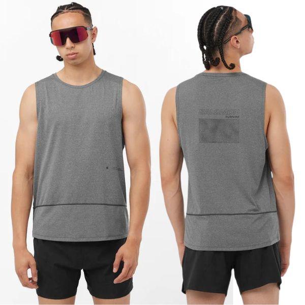 サロモン クロスラン ノースリーブ Tシャツ セット ランニング トレラン M サロモン クロスラン ノースリーブ Tシャツ セット ランニング