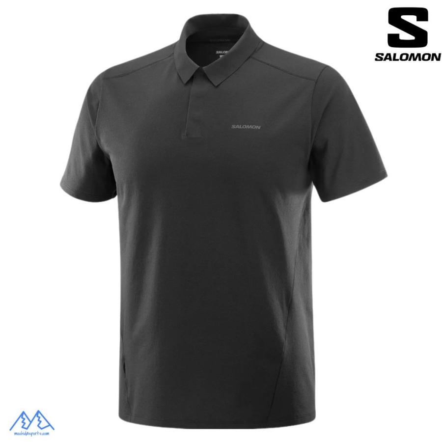 SALOMON（サロモン） ポロシャツ ブラック SALOMON TRACKLINE POLO M