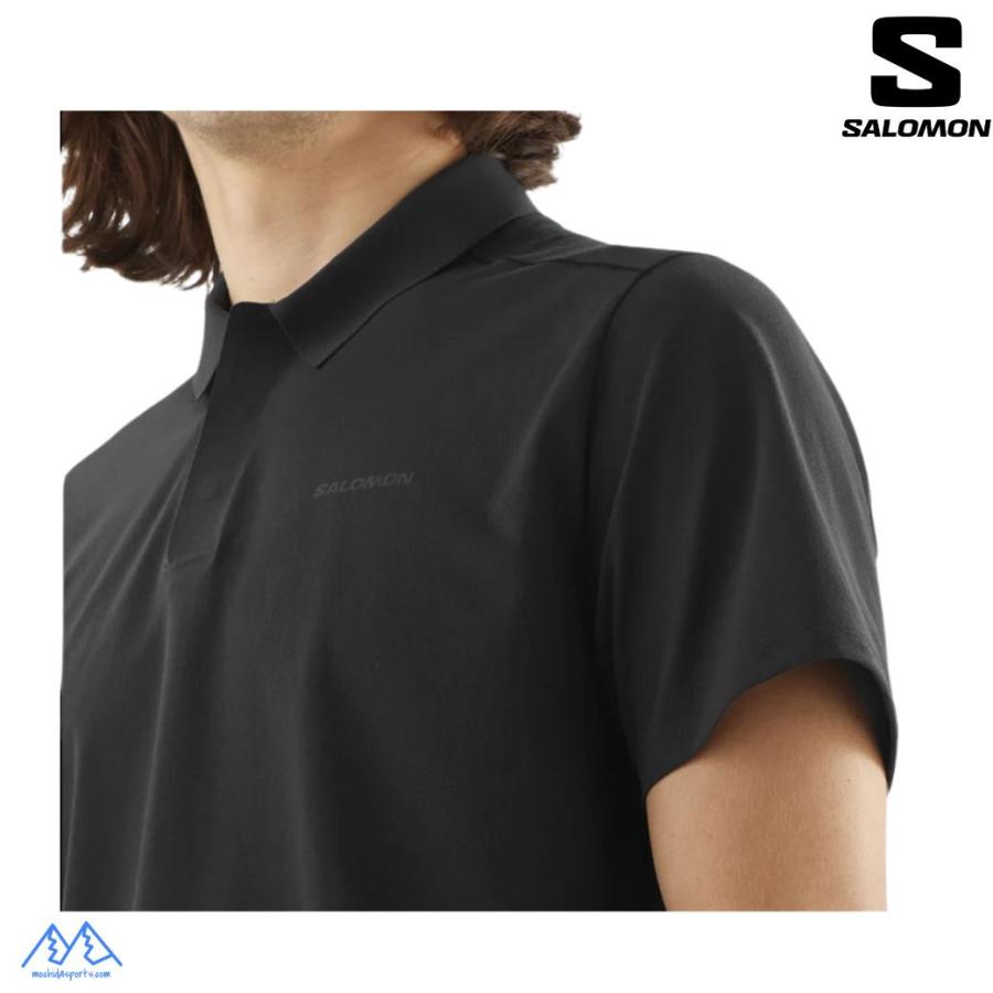SAINT LAURENT ブラック ポロシャツ M Cassandre Polo Shirt in Piqué in Black | Saint Laurent | YSL EN-US