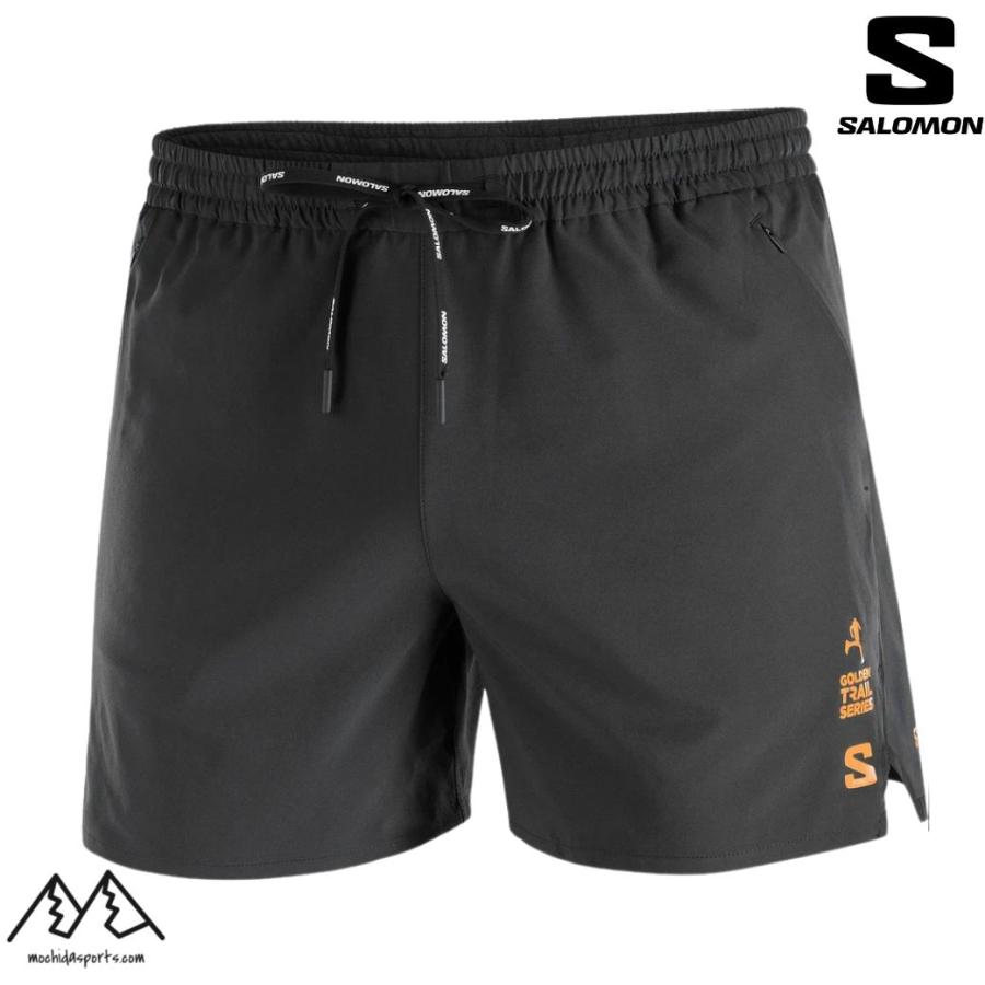 サロモン ランニングパンツ ランニングショーツ ブラック SALOMON SHKout CORE 5" SHORTS GOLDEN TRAIL SERIES DEEP BLACK LC2484500 | SALOMON