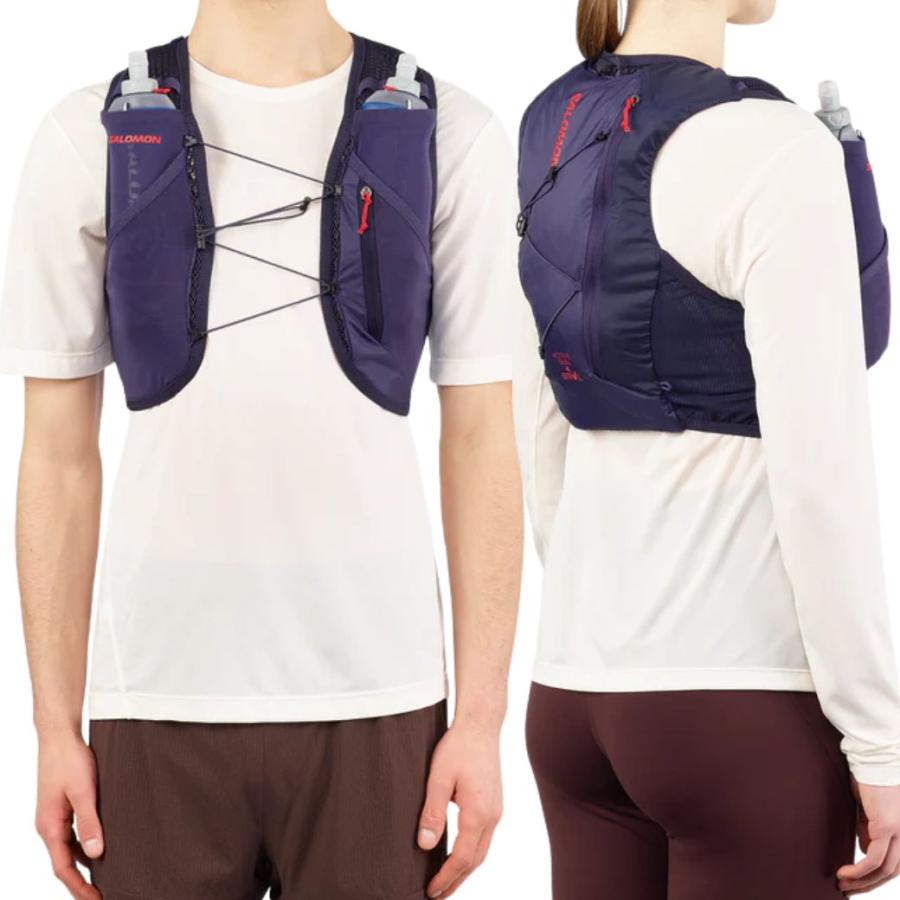 SALOMON ランニングベスト ハイドレーションボトル付 SALOMON（サロモン） ハイドレーション ベスト バックパック