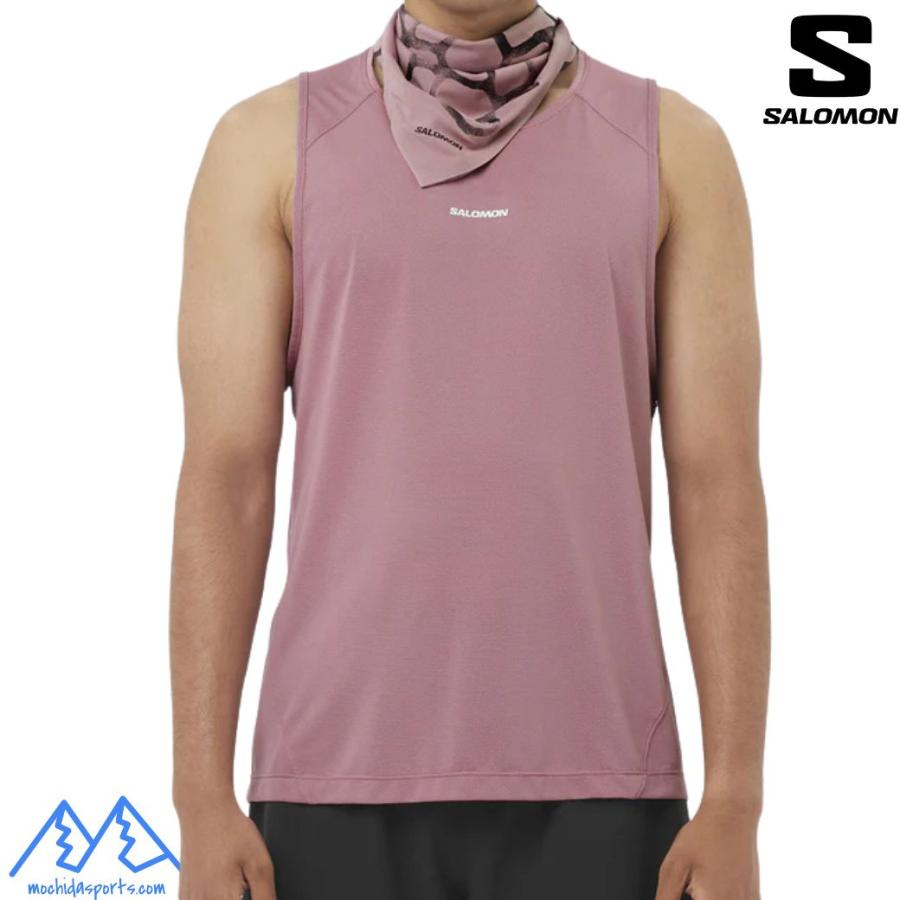 SALOMON（サロモン） ランニングタンクトップ ノースリーブ ダスキー
