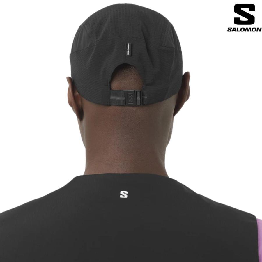 SALOMON ブラック ランニングキャップ OSFA SALOMON サロモン