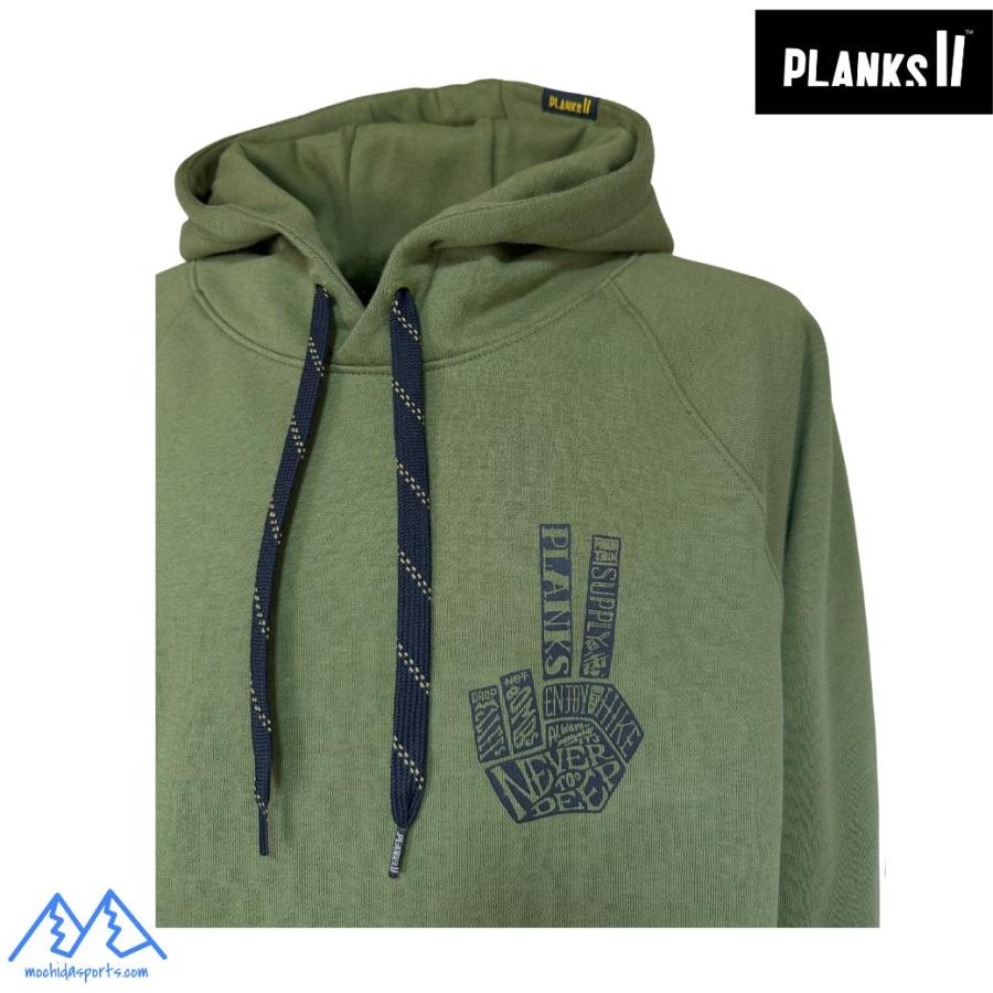 プランクス ハンドオブシュレッド フーディー スウェットパーカー カーキ PLANKS HAND OF SHRED HOODY ARMY GREEN ML-HAND101 |  | 02