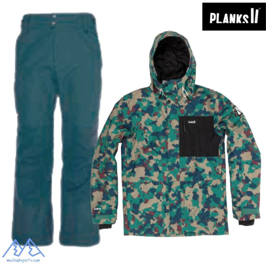 プランクス インシュレーテッドジャケット パンツ カモ ピーコック
