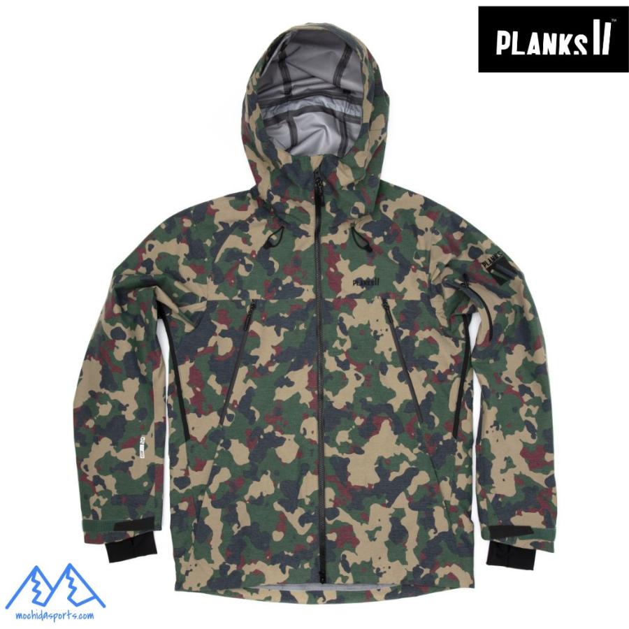 プランクス イエティ ハンター シェルジャケット ビブパンツ カモ (中綿無し) Mサイズ PLANKS YETI HUNTER SHELL JACKET ＆ SHELL BIB PANTS AUTUMN CAMO |  | 01