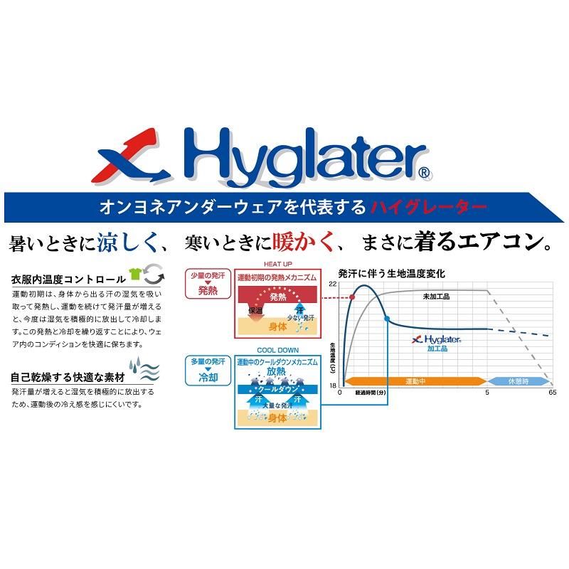 オンヨネ アンダーシャツ ハイグレーター メンズ ロングスリーブハーフジップ ブラック ONYONE HYGLATER ZIP UP LONG SLEEVE OKJ95720-009 | オンヨネ | 01