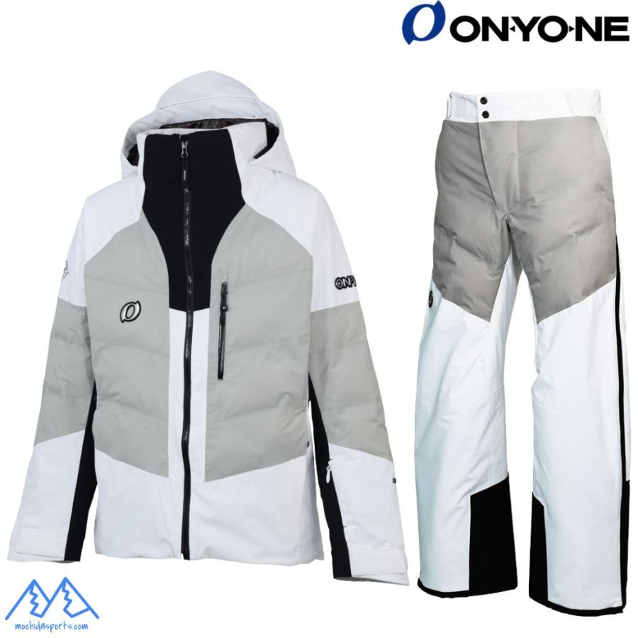 オンヨネスキー全身スーツ ホワイト系 オンヨネ（ONYONE） スキーウェア グレー ホワイト ONYONE EDGE PUFF