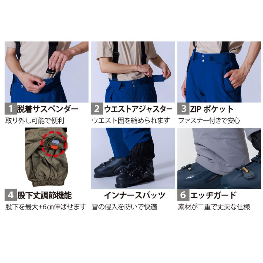 ONYONE スキーパンツ サスペンダー付き オンヨネ（ONYONE） スキーパンツ スキーウエア ブラック ONYONE SKI