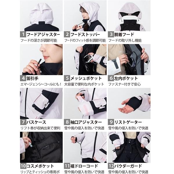 オンヨネ（ONYONE） レディース スキーウエア ブラック スカイブルー