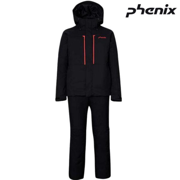 フェニックス スキーウエア スーツ ブラック PHENIX Retro Future Two-piece black PSM232P41-BK | フェニックス（スポーツ）