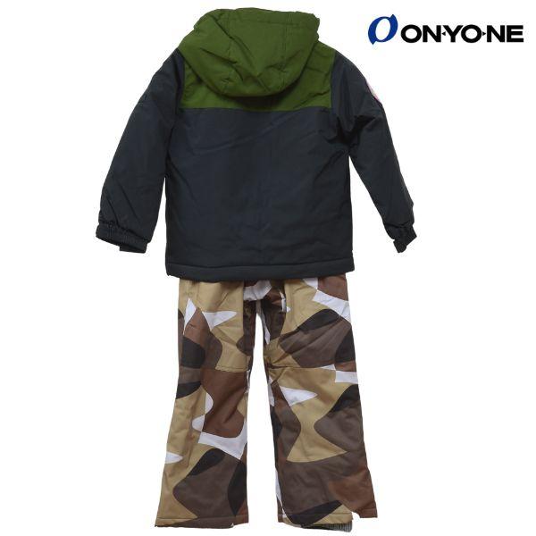 美品 RESEEDA キッズ スキーウェア セット 120 110 迷彩 オンヨネ ONYONE キッズ ジュニア スキーウエア サイズ調整