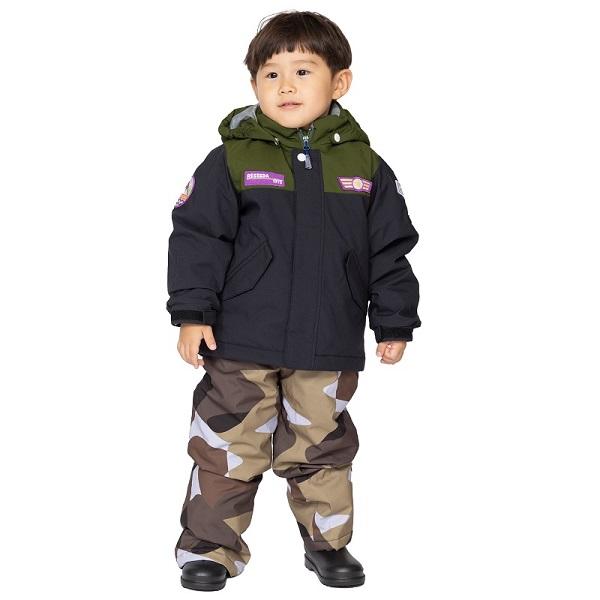 美品 RESEEDA キッズ スキーウェア セット 120 110 迷彩 オンヨネ ONYONE キッズ ジュニア スキーウエア サイズ調整