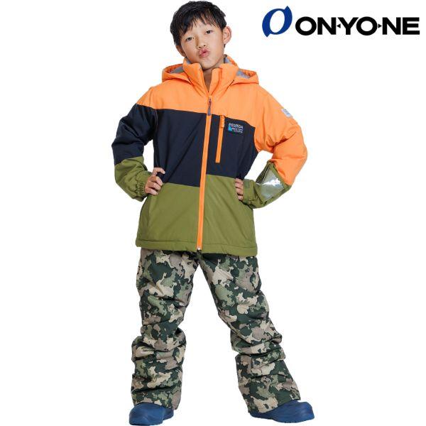 オンヨネ（ONYONE） ジュニア スキーウエア オレンジ カーキ ブラック