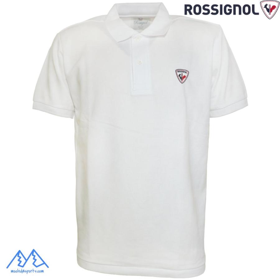 ROSSIGNOL（ロシニョール） ロゴ ポロシャツ ホワイト ROSSIGNOL LOGO