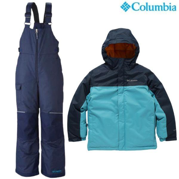 コロンビア　上下　インターチェンジジャケット　アドベンチャーライドビブ　s Columbia（コロンビア） ジュニア スキーウェア 上下セット ハイク