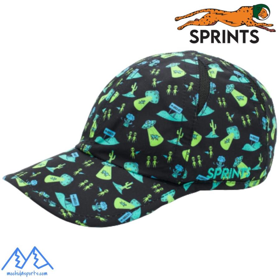 スプリンツ ランニングキャップ UFO 宇宙人 エイリアン ブラック SPRINTS O.G.Hats Uninvited Alien Antics Hat UNINVITEDALIEN | 