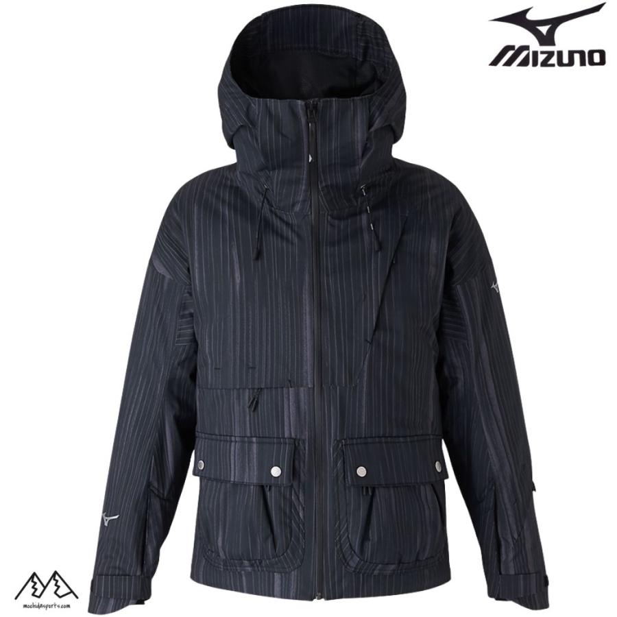 ミズノ スキーウエア プリント ブラック Mサイズ MIZUNO FREE SKI PRINT PARKA Z2MEB34080-Z2MFB34080-YO | MIZUNO | 01