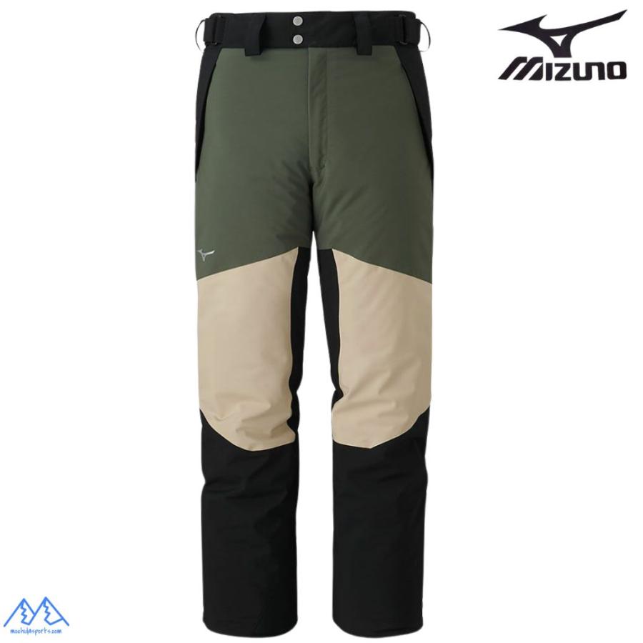 MIZUNO（ミズノ） スキーウエア カーキ カプリブルー ブラック Lサイズ