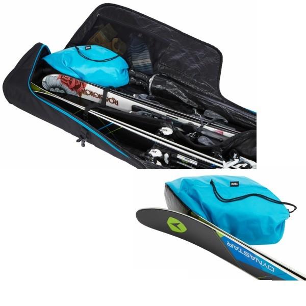 スーリー オールインワン スキーケース ホイール付 175cm 2台入スキーケース ブルー THULE RoundTrip Ski