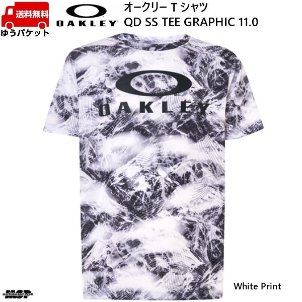 オークリー Tシャツ ホワイトプリント OAKLEY QD SS TEE GRAPHIC 11.0WHITE PRINT FOA402423-186｜msp