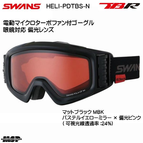 SWANSファン付きゴーグル SWANS HELI-MPDTBS-N メガネ対応