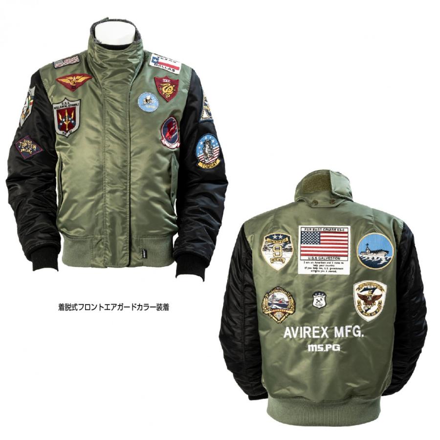 A2G1003  AVIREX MA-1 TOPGUN LICENSE MODEL アビレックス ライディング トップガン ジャケット ブルゾン 防寒 冬用 プロテター装備 バイク ツーリング｜mspg｜11