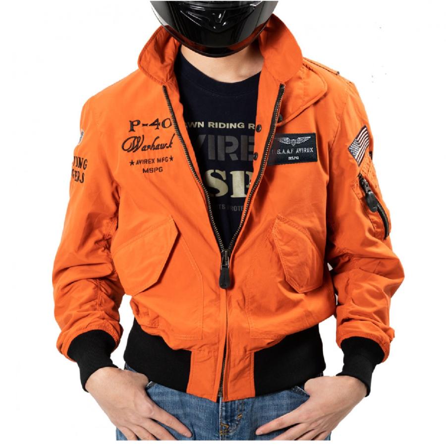 A2K1002 AVIREX CWU-36P WIND BREAK JACKET アビレックス CWU-36P ウインド ブレイク フライト ジャケットブルゾン 超撥水 バイク ウエア｜mspg｜15