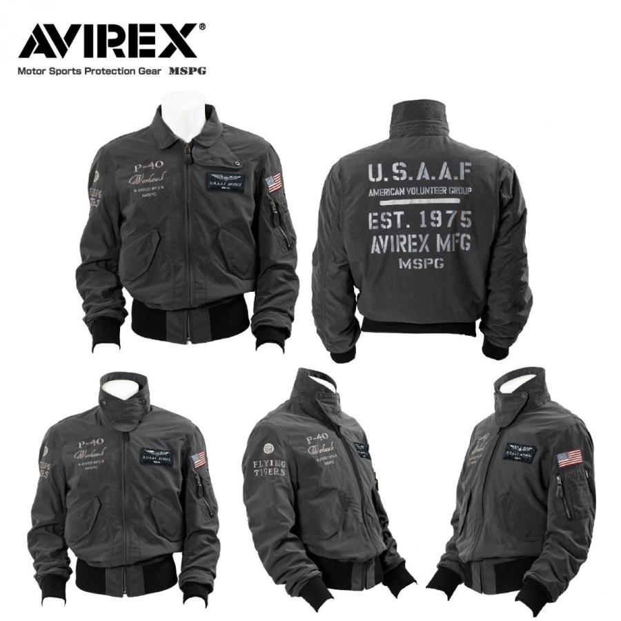 A2K1002 AVIREX CWU-36P WIND BREAK JACKET アビレックス CWU-36P ウインド ブレイク フライト ジャケットブルゾン 超撥水 バイク ウエア｜mspg｜05