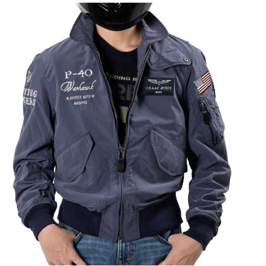 A2K1002 AVIREX CWU-36P WIND BREAK JACKET アビレックス CWU-36P ウインド ブレイク フライト ジャケットブルゾン 超撥水 バイク ウエア｜mspg｜09