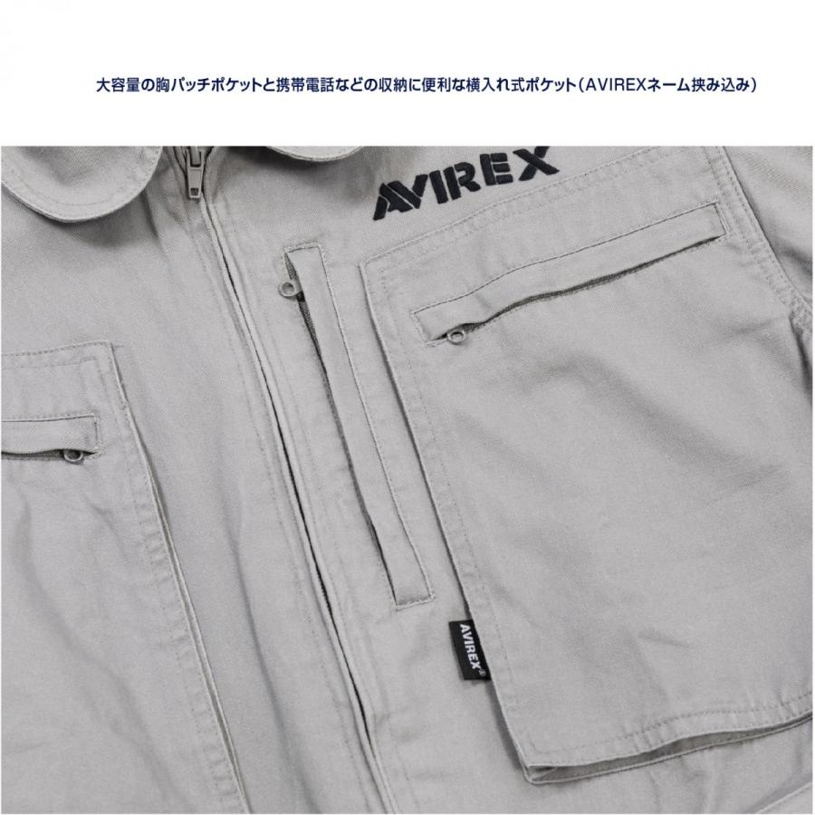 A2K3001 AVIREX ALL IN ONE  MECHANIC SUIT アビレックス メカニックスーツ バイク 車 整備 軽量 粉塵防止 DIY 整備工場 ユニホーム カジュアルシーン | AVIREX | 09