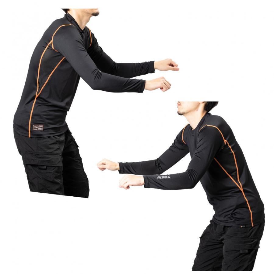 A2K5002 AVIREX TIGHT FIT COMPRESSION INNER アビレックスタイトフィットコンプレッションインナー 夏場のメッシュジャケットの肌へのベタ付き防止 ツーリング | AVIREX | 09