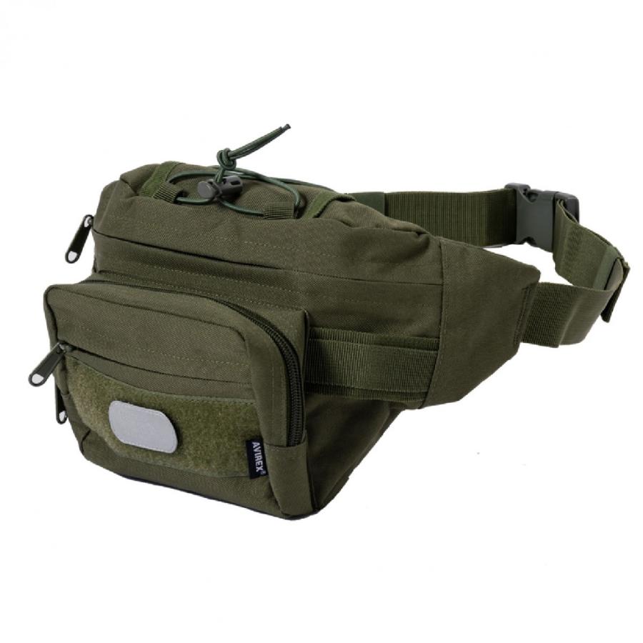 A2K-7001 AVIREX TACTICAL WAIST BAG アビレックス タクティカルウエストバッグ(３リットル) ライディング バイク ツーリング 小物収納 MOLLE装備 カスタマイズ | AVIREX | 11