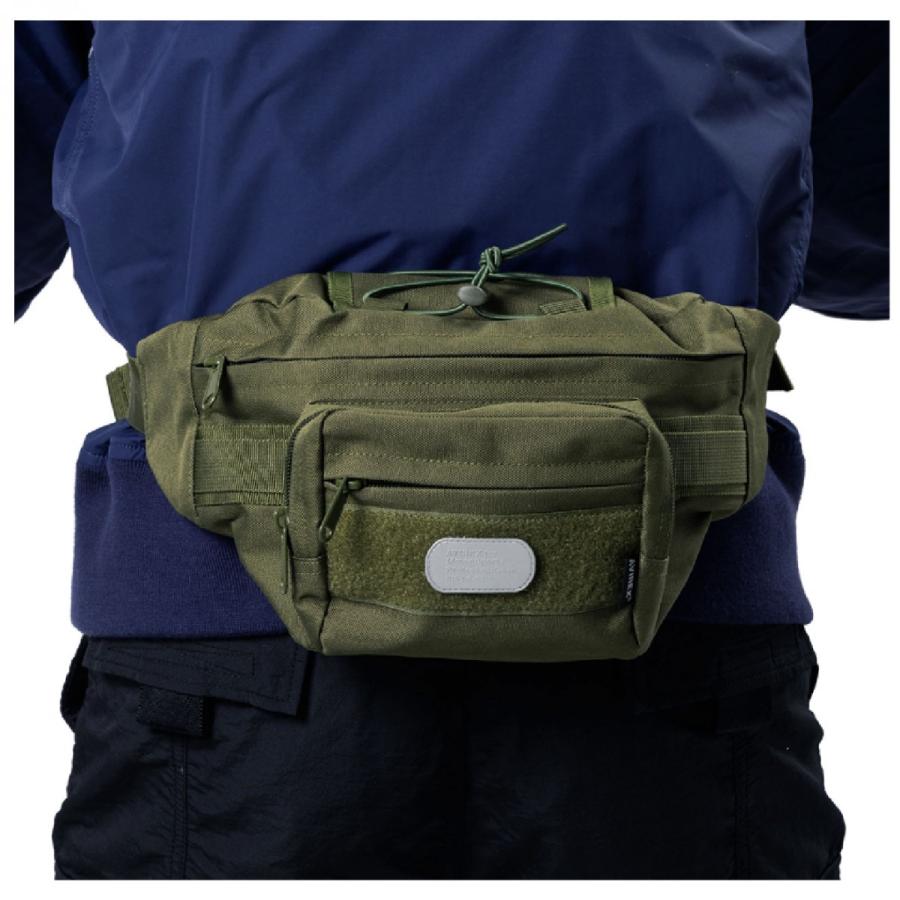 A2K-7001 AVIREX TACTICAL WAIST BAG アビレックス タクティカルウエストバッグ(３リットル) ライディング バイク ツーリング 小物収納 MOLLE装備 カスタマイズ | AVIREX | 13