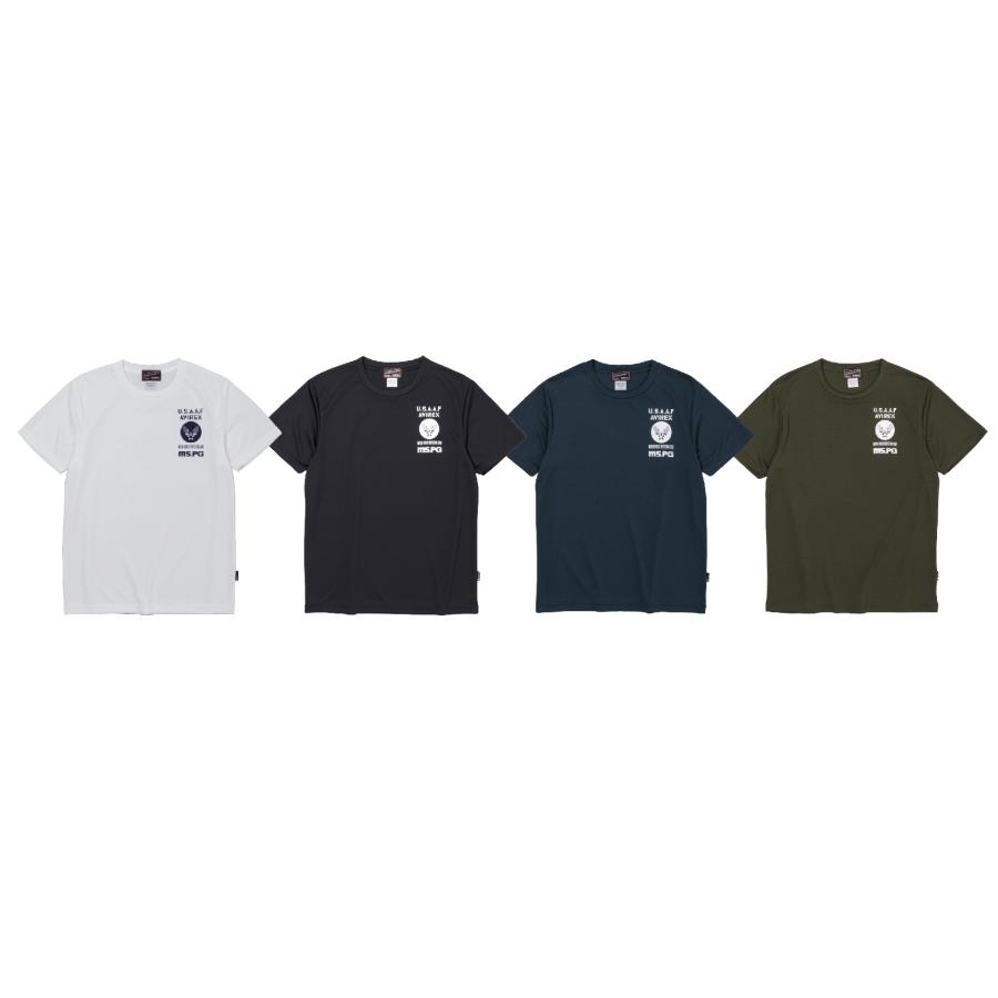 A2M5001 AVIREX QUICK DRY T-SHIRT [USAAF] アビレックス クイックドライTシャツ 吸水速乾 抗菌・防臭 ポリジン ベタ付き防止 ツーリング | AVIREX