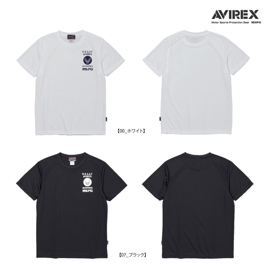 A2M5001 AVIREX QUICK DRY T-SHIRT [USAAF] アビレックス クイックドライTシャツ 吸水速乾 抗菌・防臭 ポリジン ベタ付き防止 ツーリング | AVIREX | 01