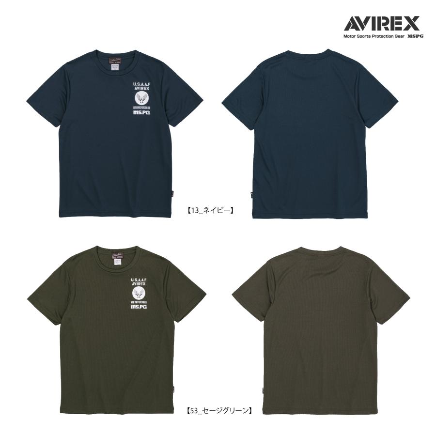 A2M5001 AVIREX QUICK DRY T-SHIRT [USAAF] アビレックス クイックドライTシャツ 吸水速乾 抗菌・防臭 ポリジン ベタ付き防止 ツーリング | AVIREX | 02