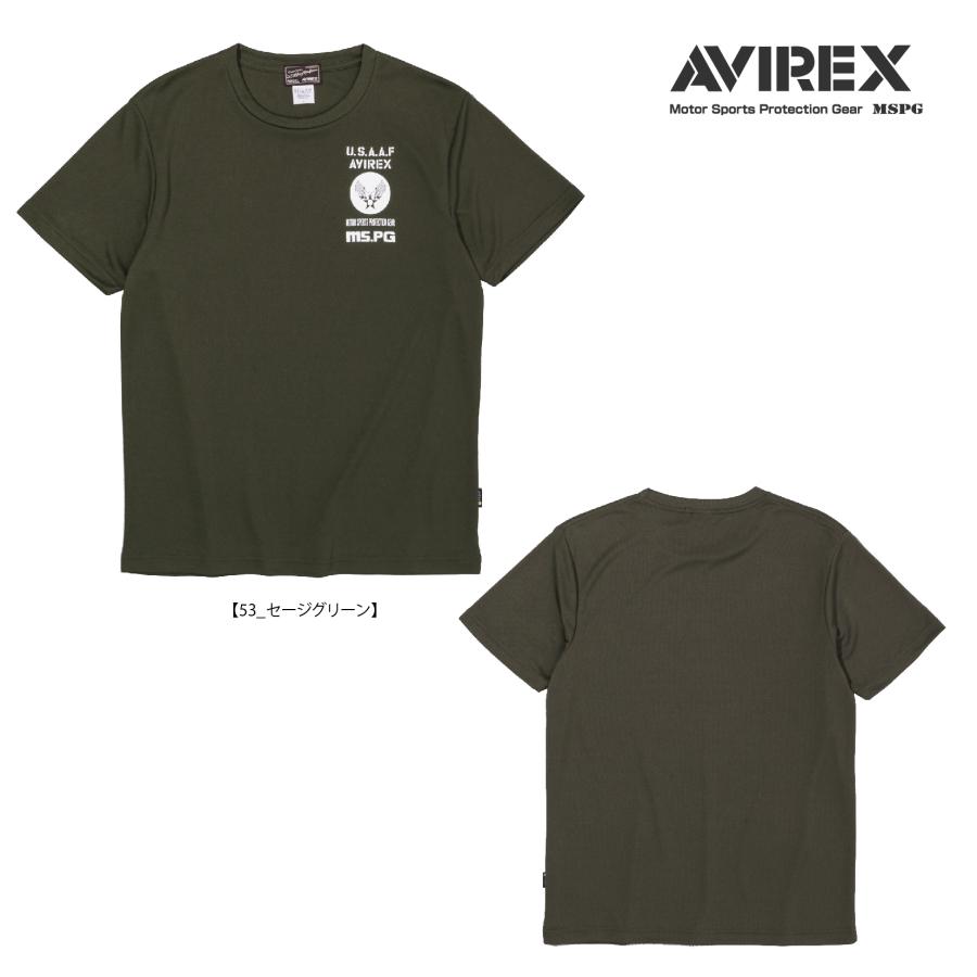 A2M5001 AVIREX QUICK DRY T-SHIRT [USAAF] アビレックス クイックドライTシャツ 吸水速乾 抗菌・防臭 ポリジン ベタ付き防止 ツーリング | AVIREX | 06